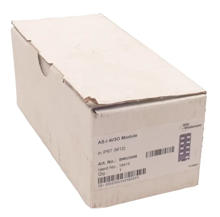 Produktfoto 1 von Bihl+Wiedemann Schneider Electric AS-i 4I/3O Module BWU3496 | 19415