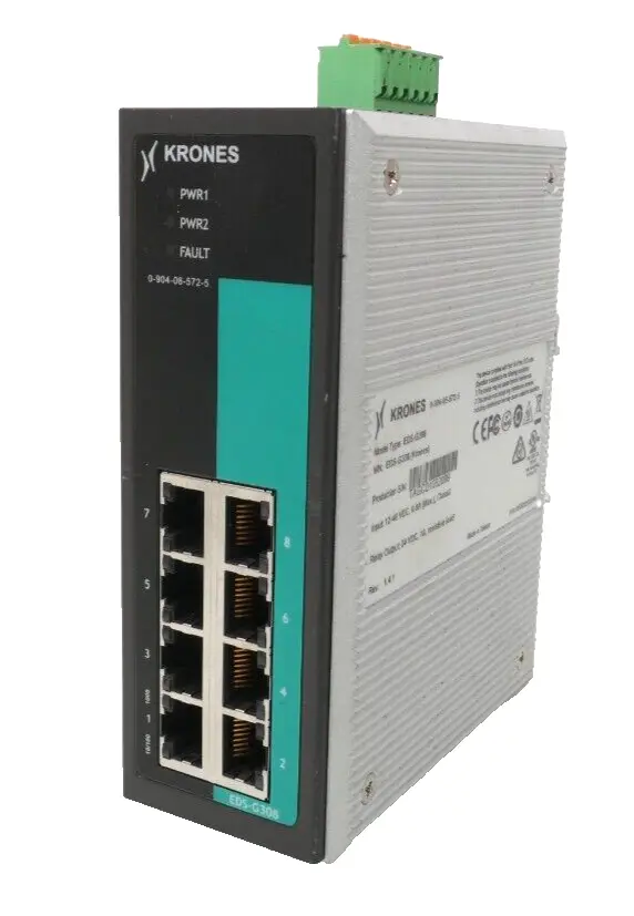 Produktfoto 1 von Krones 8G-port full Unmanaged Gigabit Ethernet-Switch | Rev. 1.4.1 | EDS-G308
