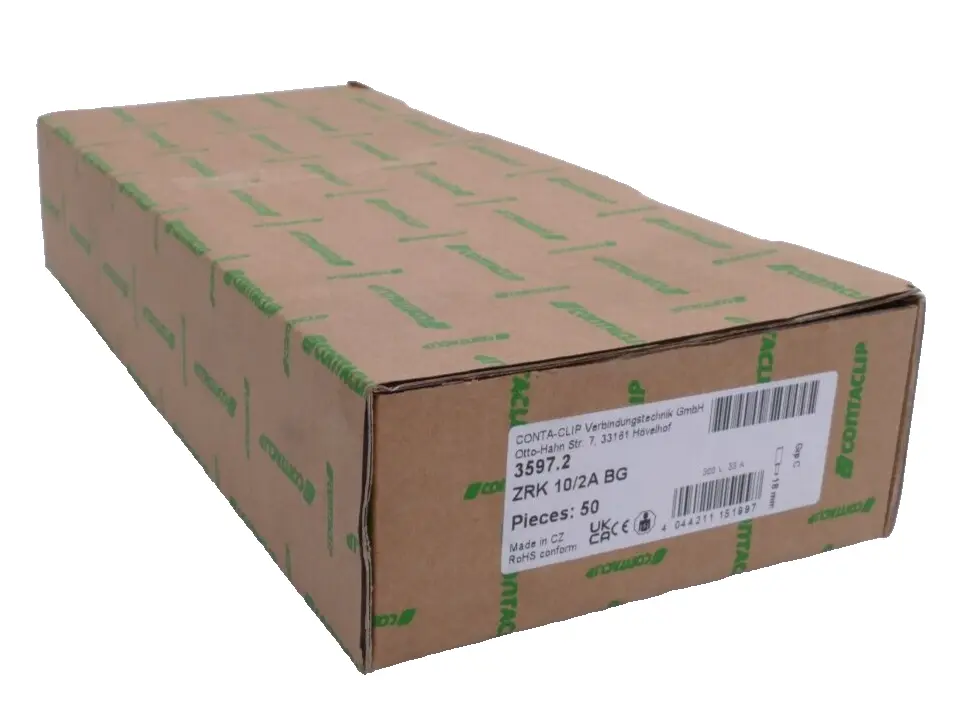 Produktfoto 1 von 50x Contaclip 3597.2 Durchgangsklemme ZRK 10/2A BG