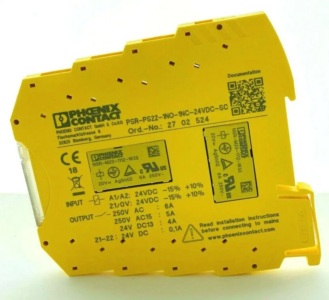 Produktfoto 1 von Phoenix Contact Sicherheitsrelais PSR-PS22-1NO-1NC-24VDC-SC | 2702524