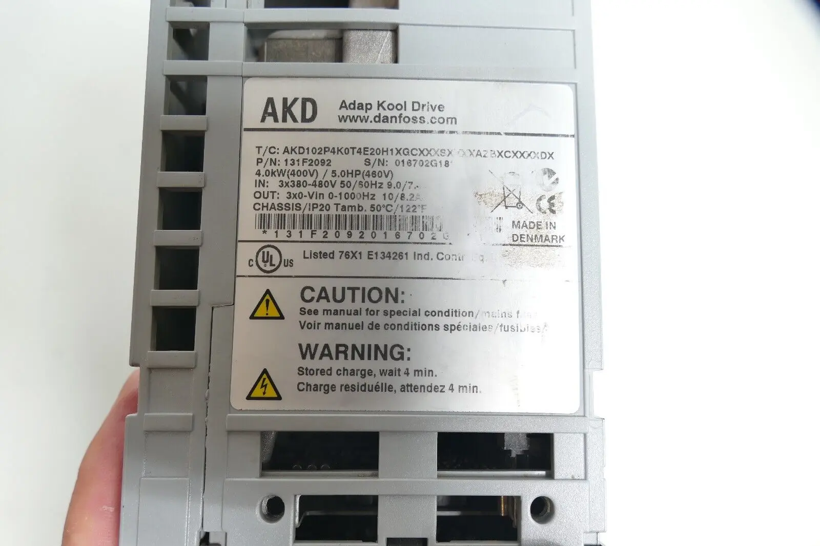 Produktfoto 1 von Danfoss Adap-Kool Drive AKD102P4K0T4E20H1XGCXXXSXXXXAZBXCXXXXDX 131F2092