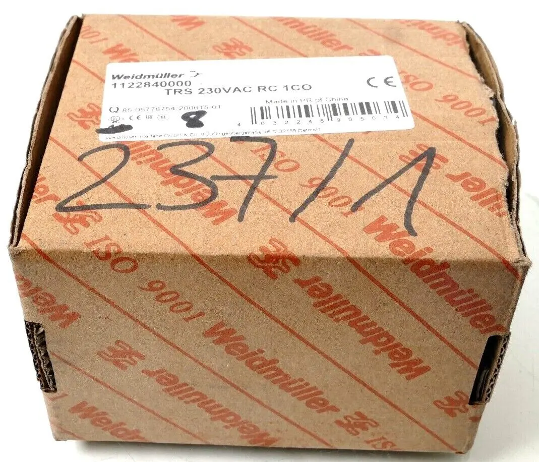 Produktfoto 1 von 8x Weidmüller Koppelrelais TRS 230VAC RC 1CO | 1122840000