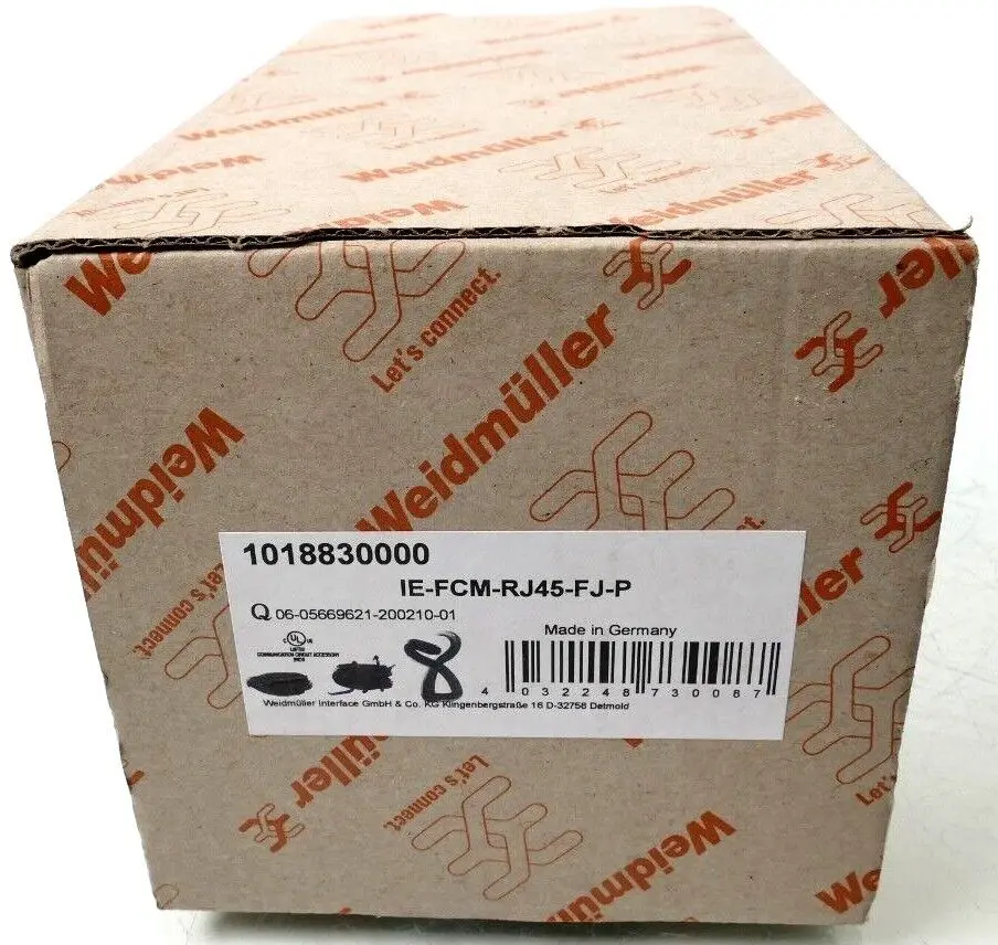 Produktfoto 1 von 8x Weidmüller FrontCom Micro RJ45 Modul IE-FCM-RJ45-FJ-P | 1018830000