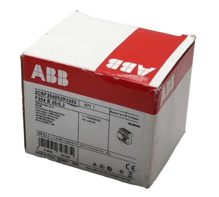 Produktfoto 1 von ABB Fehlerstrom-Schutzschalter F204 B 25/0,3 | 2CSF204592R3250