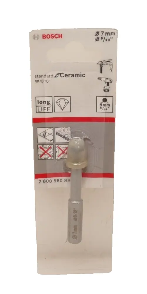 Produktfoto 1 von Bosch 2 608 580 891 Diamant-Trockenbohrer Standard for Ceramic Ø7mm | 2608580891