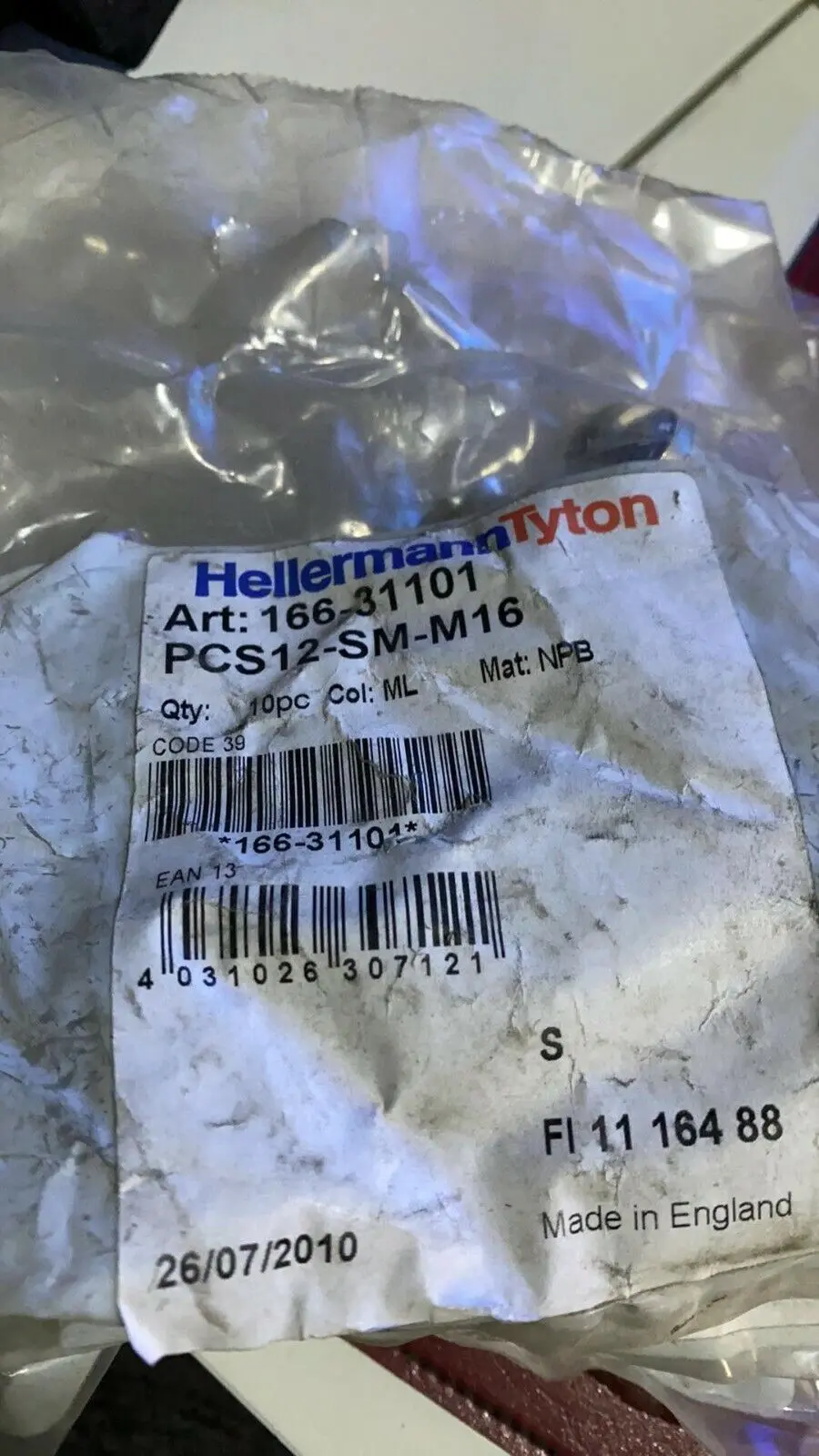 Produktfoto 1 von 10x HellermannTyton 166-31101 PCS12-SM-M16