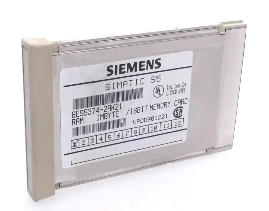 Produktfoto 1 von Siemens SIMATIC S5 Memory Card 1MB 6ES5 374-2AK21 | E:01 | 6ES5374-2AK21
