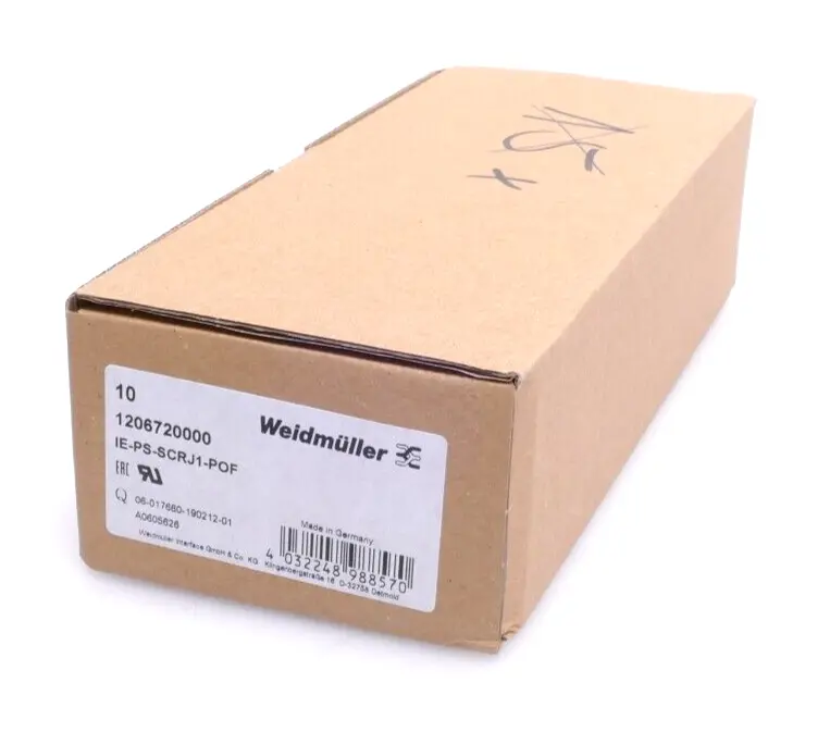 Produktfoto 1 von 10x Weidmüller Stecker LWL IE-PS-SCRJ1-POF | 1206720000