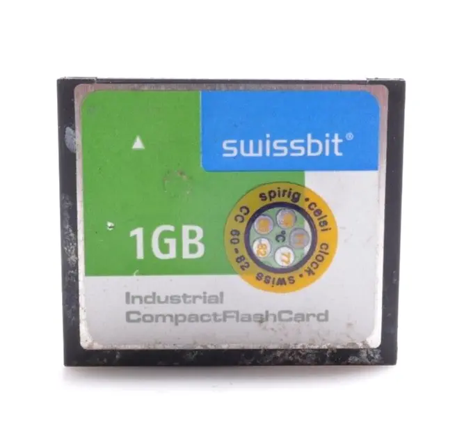 Produktfoto 1 von Swissbit SFCF1024H3BK2SA-I-M0-513-STD Industrial Compact Flash Card 1GB