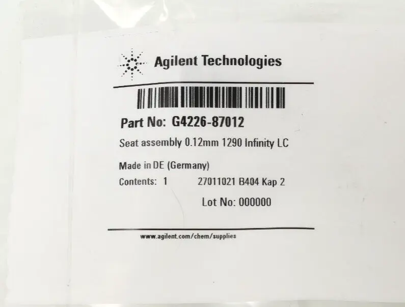 Produktfoto 1 von Agilent Technologies Nadelsitz, Vespel, Kapillare mit 0,12mm | G4226-87012