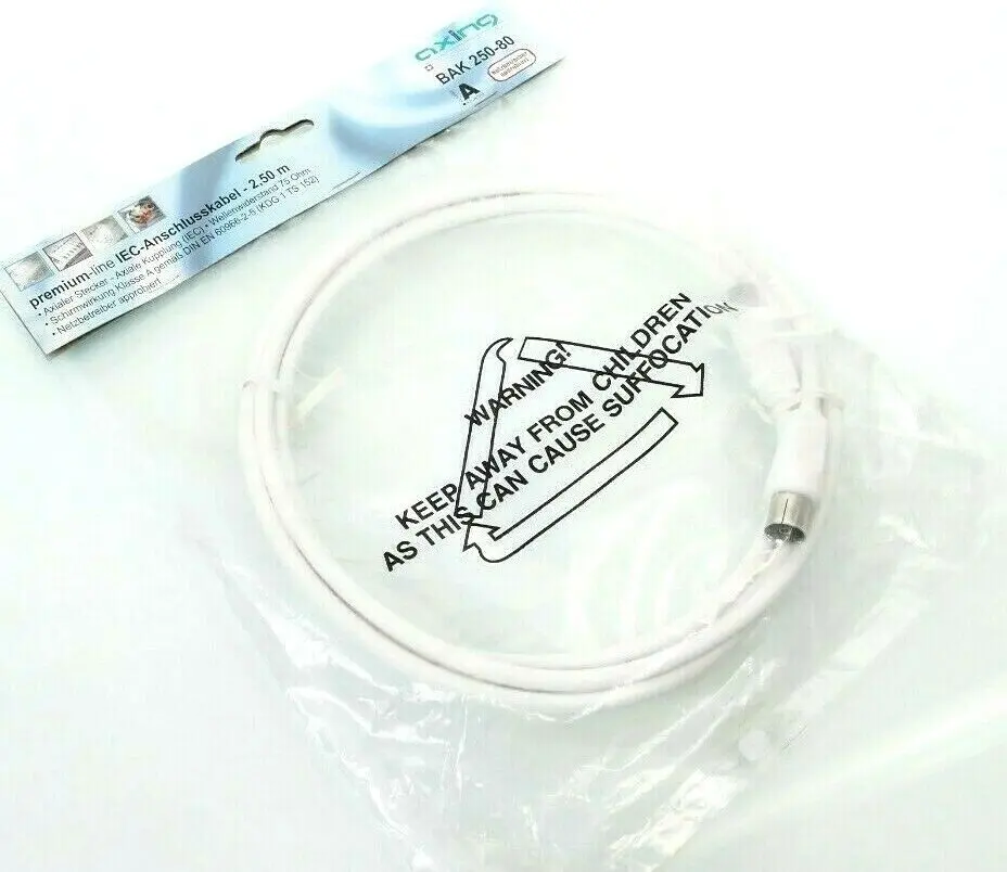 Produktfoto 1 von AXING Premium-line IEC-Anschlusskabel 2,50m | BAK250-80