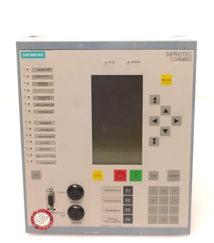 Produktfoto 1 von Siemens SIPROTEC 7SJ63 | Z=X99 | 7SJ6335-4EA40-3FA0-Z/EE