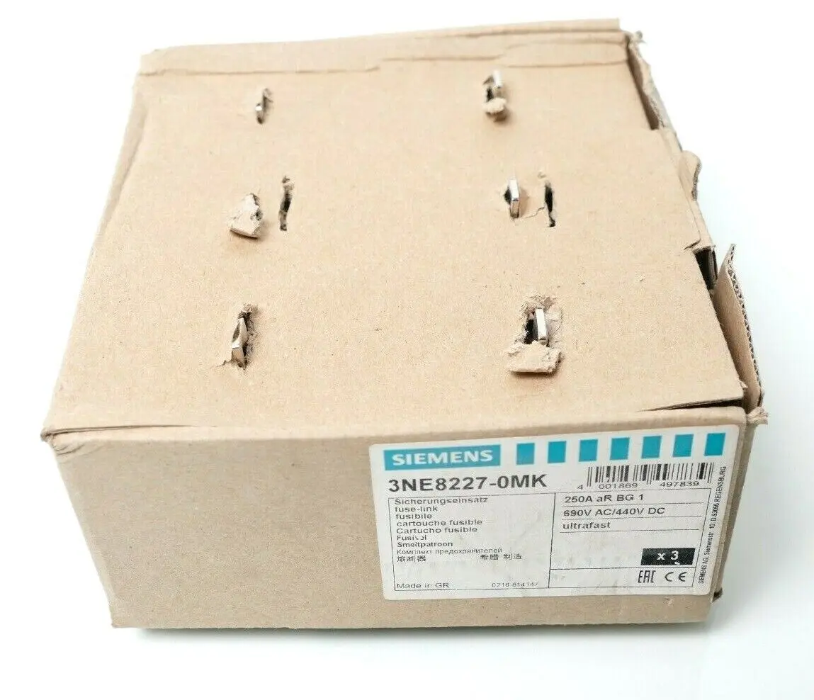 Produktfoto 1 von 3x Siemens SITOR NH-Sicherungseinsatz 3NE8 227-0MK | 3NE8227-0MK