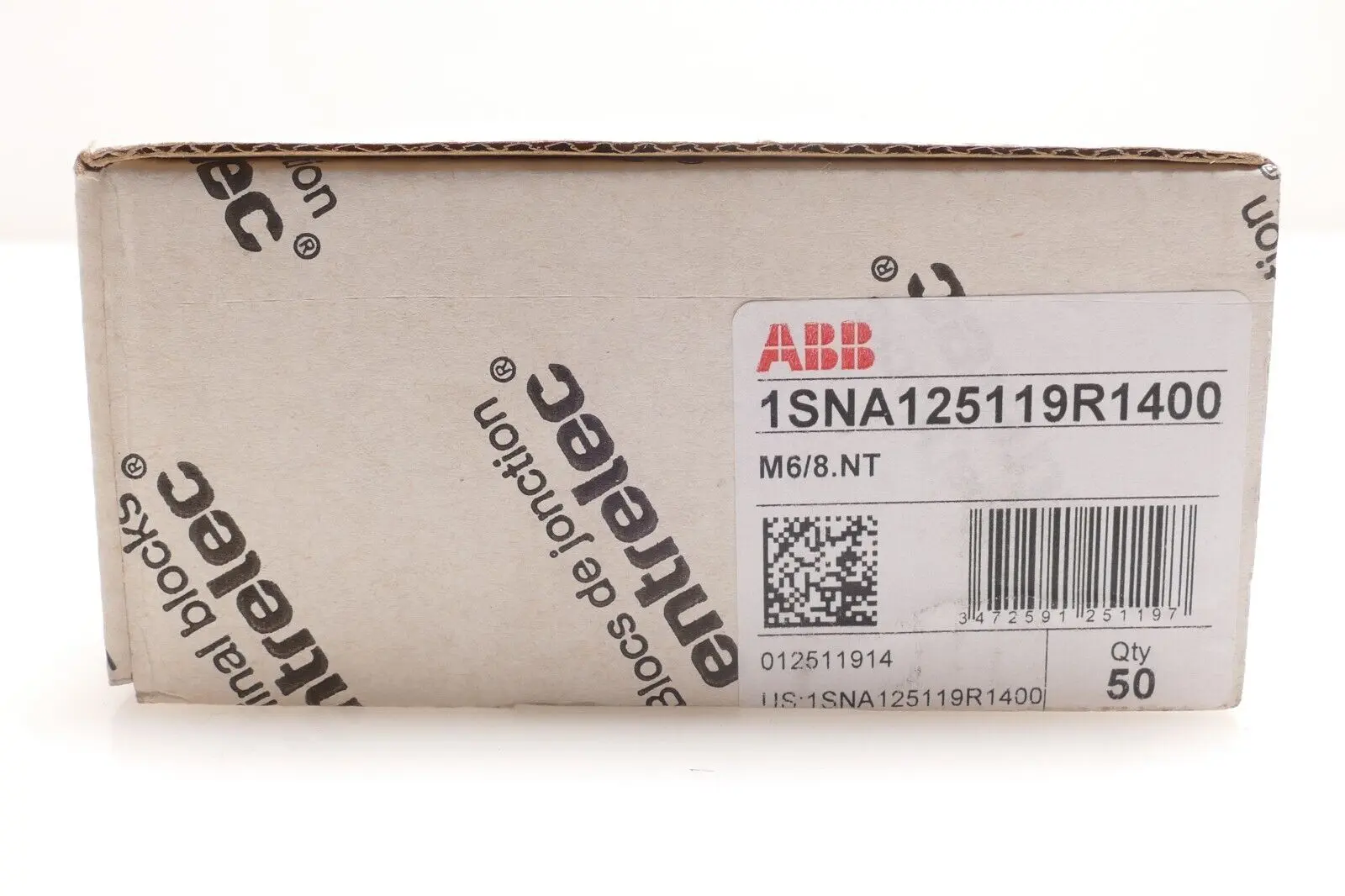 Produktfoto 1 von 50x ABB Entrelec 1SNA 125 119 R1400 Trennklemme | M6/8.NT |  1SNA125119R1400