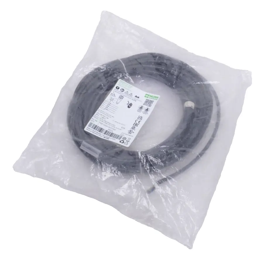 Produktfoto 1 von Murr Elektronik M12 Bu. 0° A-kod. freies Ltg-ende Kabel 15m | 7000-12241-6151500