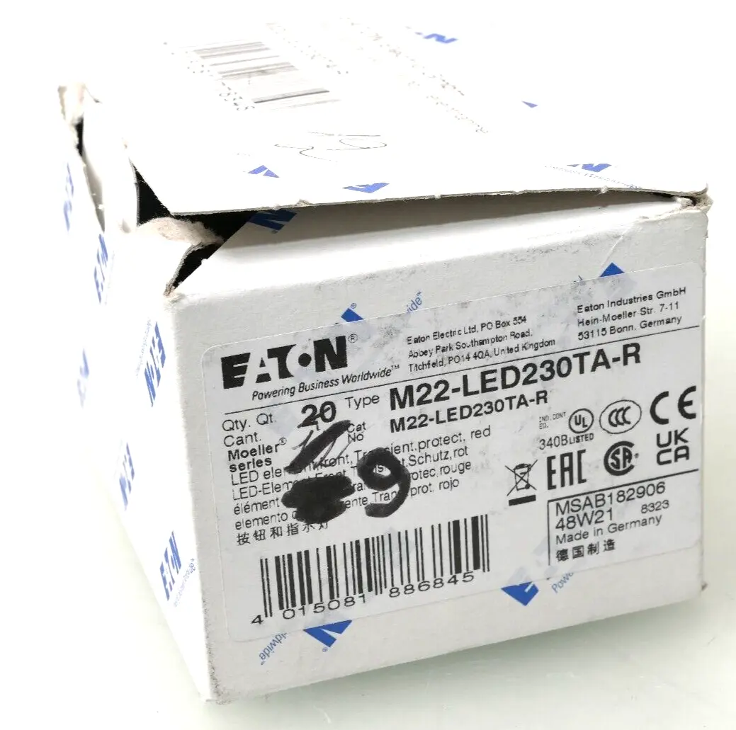 Produktfoto 1 von 9x Eaton Moeller LED-Element rot M22-LED230TA-R | 182906