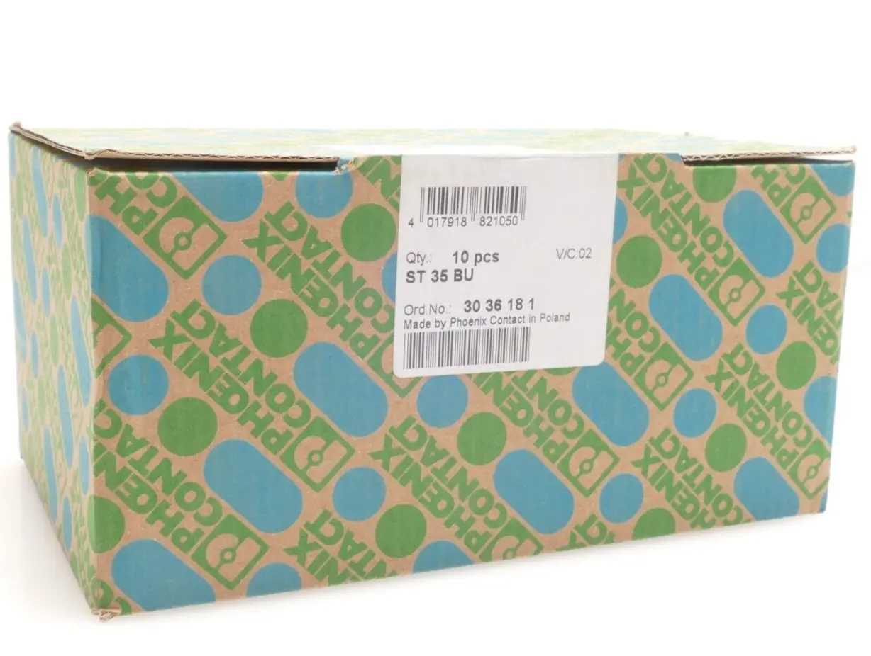 Produktfoto 1 von Phoenix Contact 3 036 18 1 Durchgangsklemme ST 35 BU | 3036181