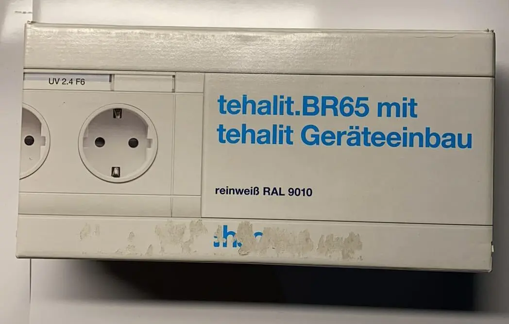 Produktfoto 1 von Hager tehalit Geräteeinbau weiß | tehalit.BR65