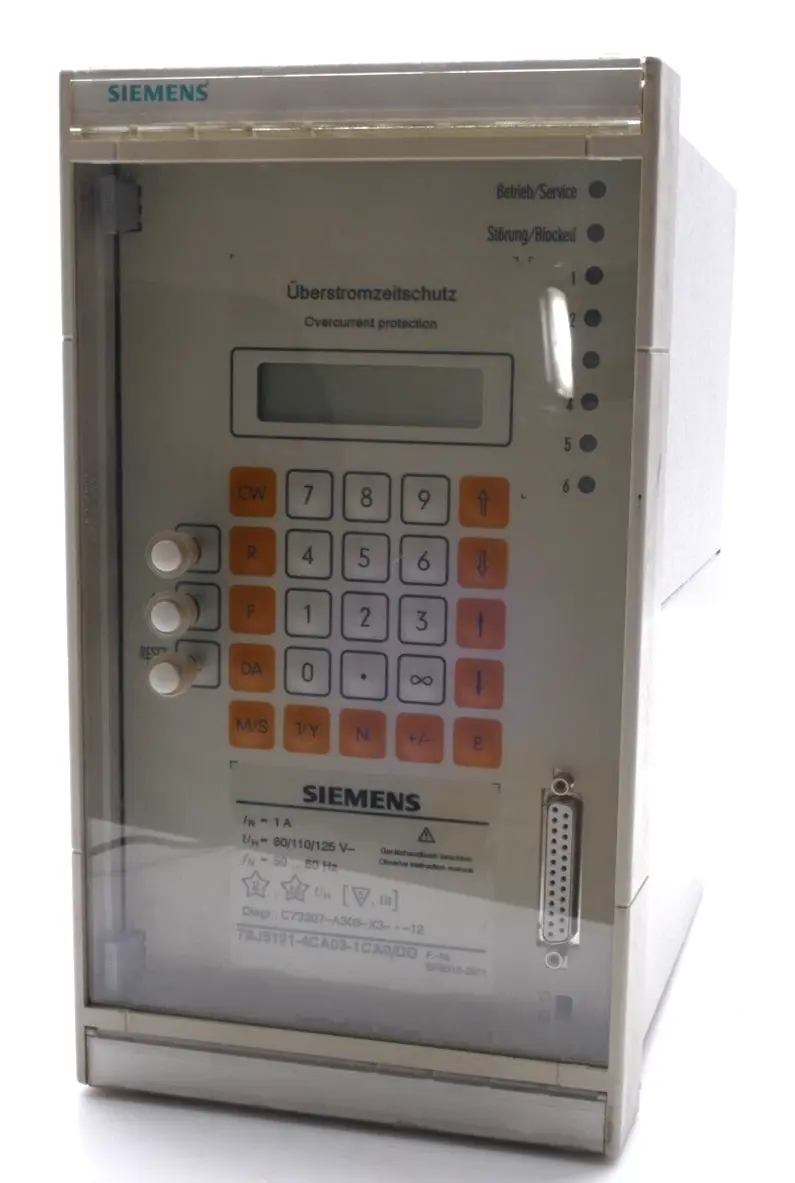 Produktfoto 1 von Siemens Überstromzeitschutz 7SJ5 121-4CA03-1CA0/DD | 7SJ5121-4CA03-1CA0/DD