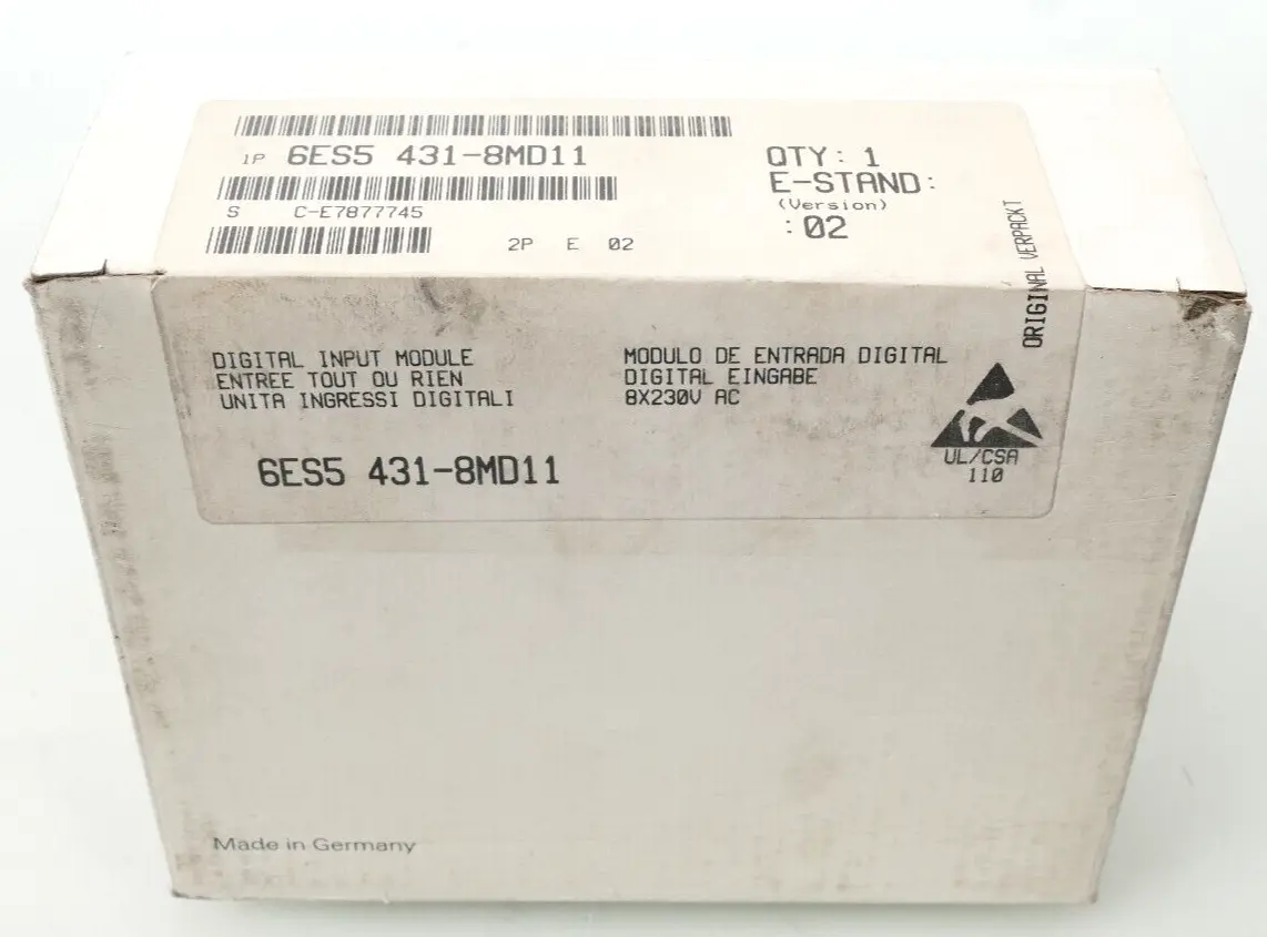 Produktfoto 1 von Siemens SIMATIC S5 Digitaleingabe  6ES5 431-8MD11 | E:02 | 6ES5431-8MD11