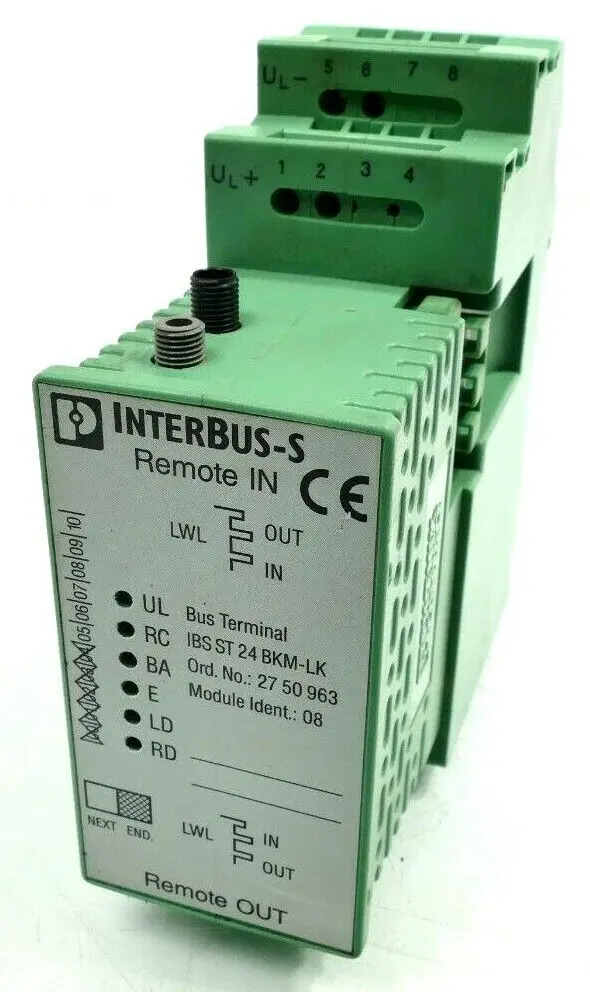 Produktfoto 1 von Phoenix Contact Interbus Bus 27 50 96 3 | IBS ST 24 BKM-LK | E:04 | 2750963