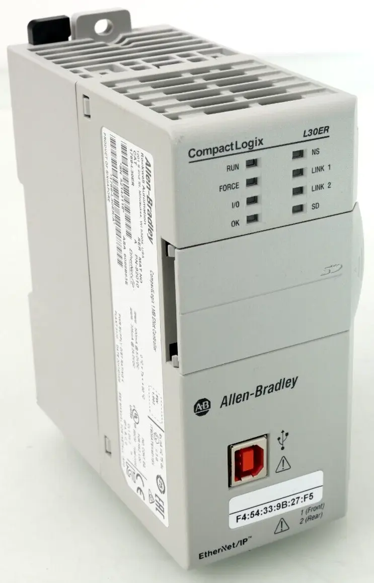 Produktfoto 1 von Allen-Bradley CompactLogix 1MB ENet Controller | Ser. A FW: 1.002 | 1769-L30ER