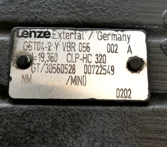 Produktfoto 1 von Lenze 00400296 Servomotor MDSKSBS056-23 + Getriebe GST04-2 Y VBR 056 002 A