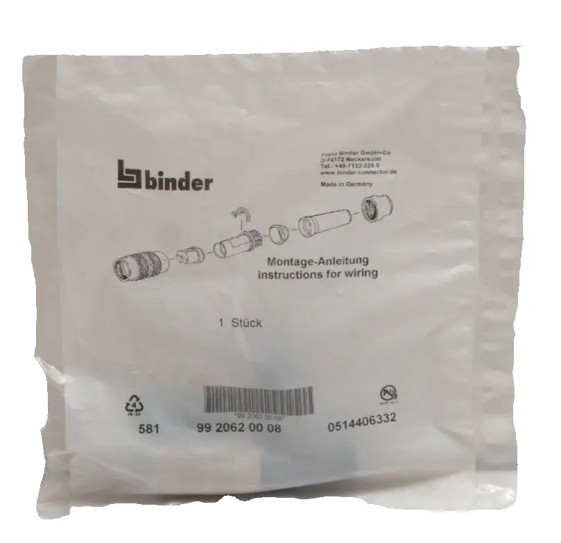 Produktfoto 1 von Binder Steckverbinder 99 2062 00 08 | 99 2062-00-08