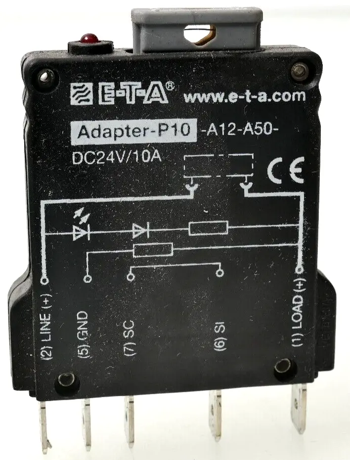 Produktfoto 1 von E-T-A Sicherung Adapter-P10-A12-A50-DC24V/10A