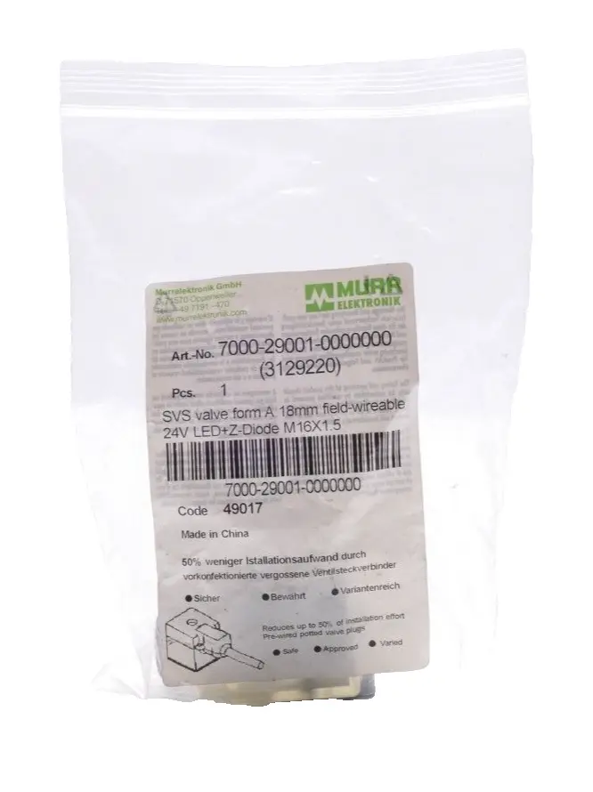 Produktfoto 1 von Murr Elektronik SVS Ventilstecker | 7000-29001-0000000