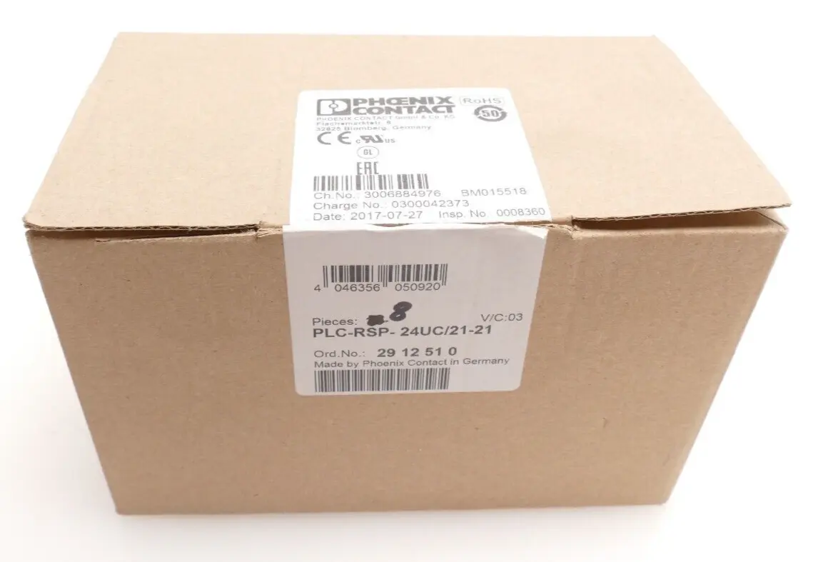 Produktfoto 1 von 8x Phoenix Contact Interface Modul 29 12 51 0 | PLC-RSP-24UC/21-21 | 2912510