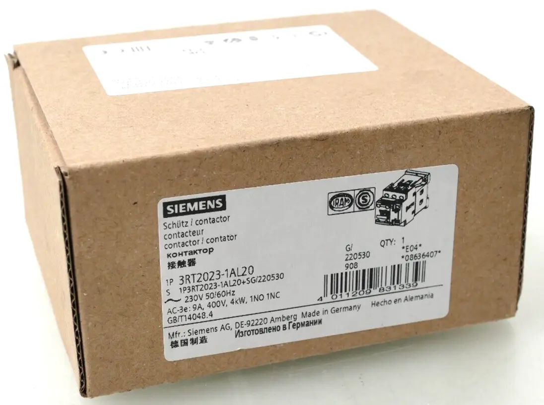 Produktfoto 1 von Siemens Schütz 3RT2023-1AL20 | E:04 | 3RT2023-1AL20