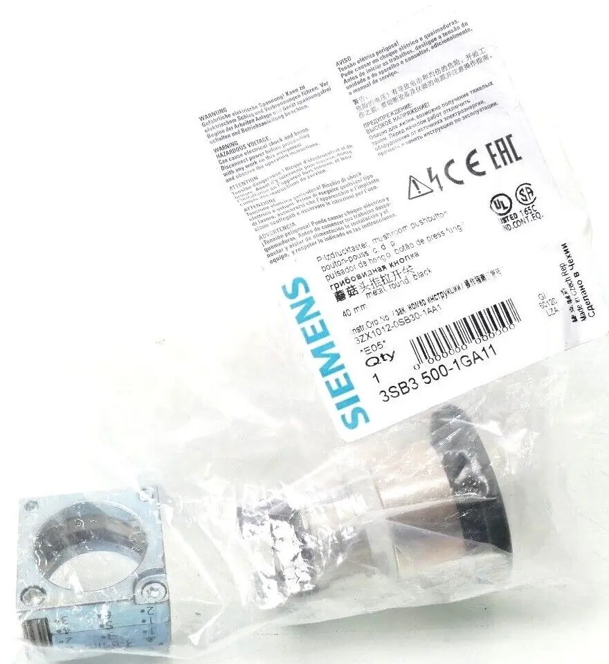 Produktfoto 1 von Siemens Pilzdrucktaster 3SB3 500-1GA11 | E:05 | 3SB3500-1GA11