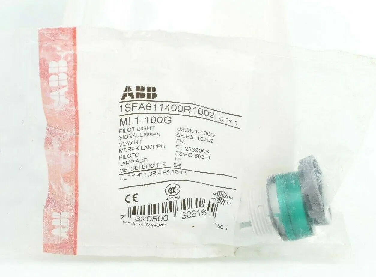 Produktfoto 1 von ABB ML1-100G Meldeleuchte Grün | 1SFA611400R1002