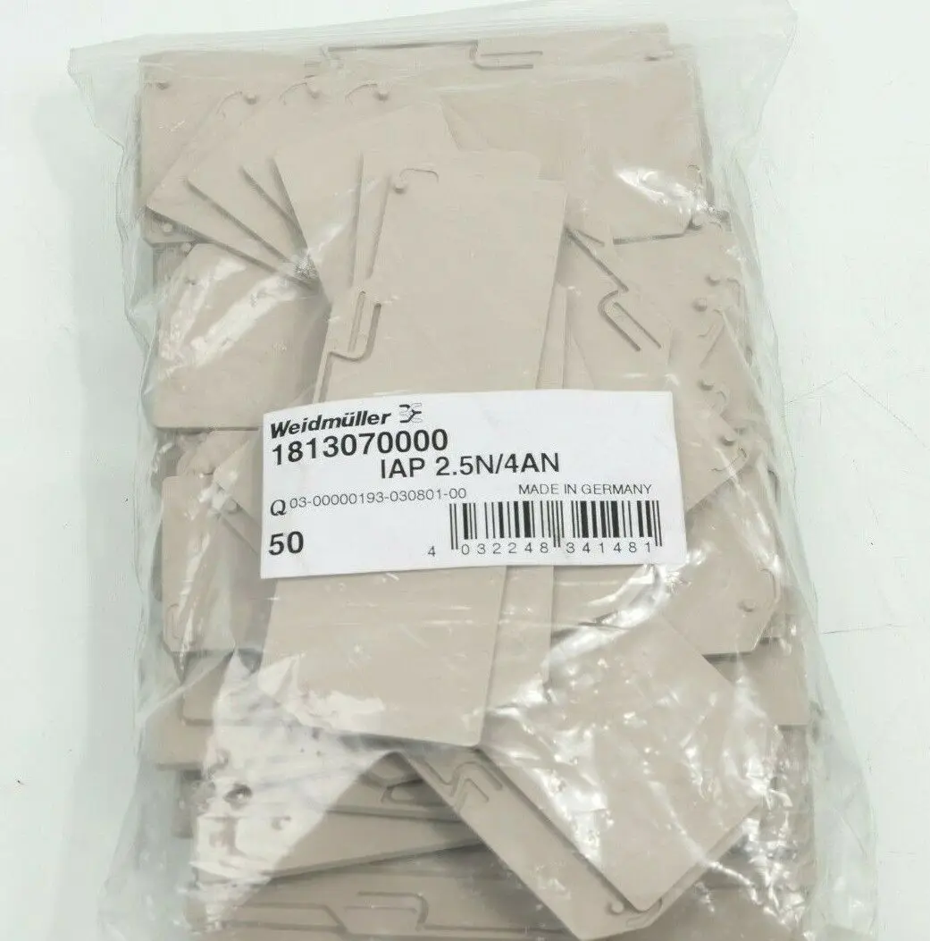 Produktfoto 1 von 50x Weidmüller Terminal Block IAP 2.5N/4AN | 1813070000