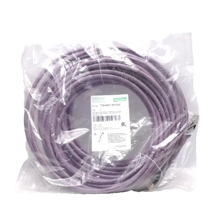 Produktfoto 1 von Murr Elektronik M12 St. 0° / M12 Bu. 0° B-kod. Kabel 20m | 7000-44001-8412000