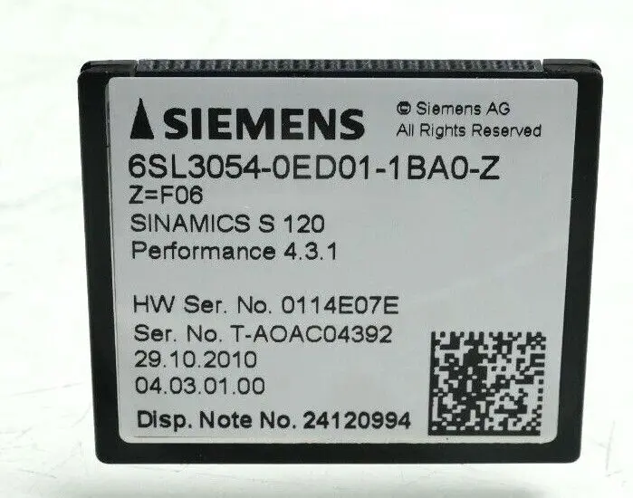 Produktfoto 1 von Siemens SINAMICS S120 | 6SL3 054-0ED01-1BA0-Z | Z=F06 | 6SL3054-0ED01-1BA0-Z