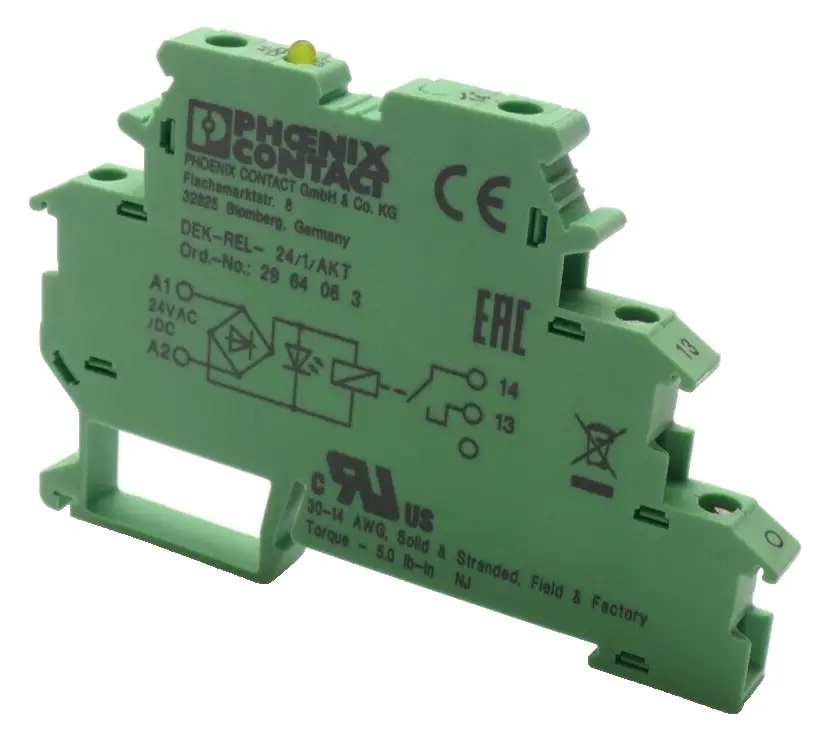 Produktfoto 1 von Phoenix Contact Relaismodul 29 64 06 3 | DEK-REL-24/1/AKT | 2964063