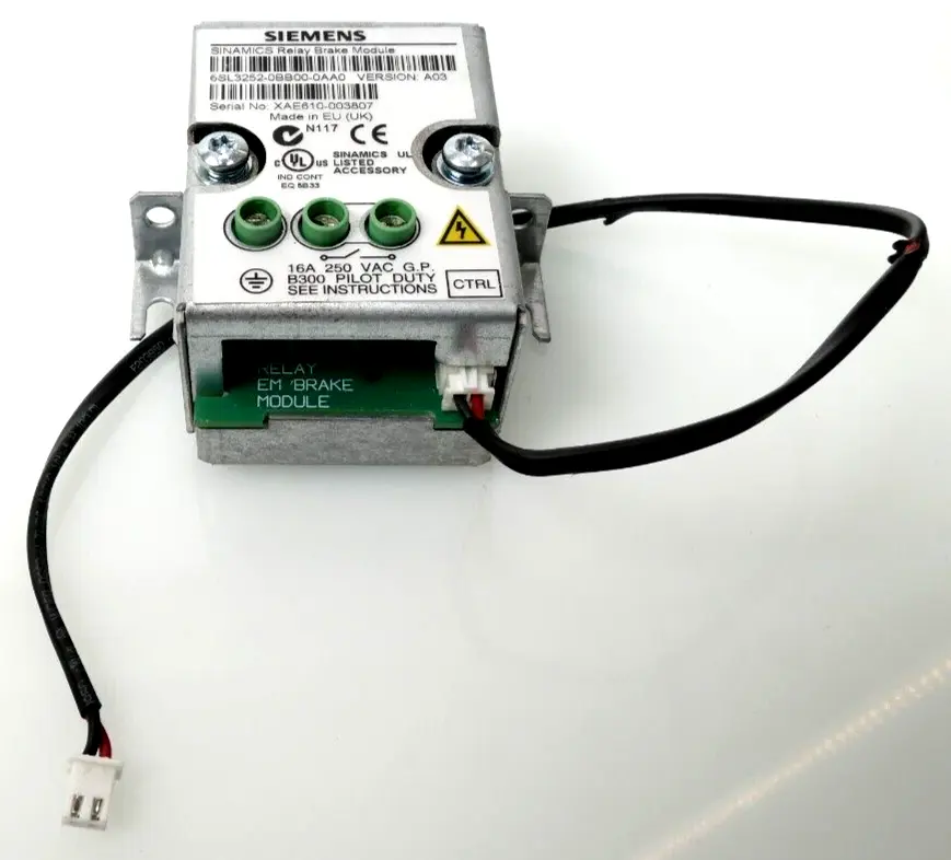 Produktfoto 1 von Siemens SINAMICS Bremsrelais 6SL3 252-0BB00-0AA0 | V: A03 | 6SL3252-0BB00-0AA0
