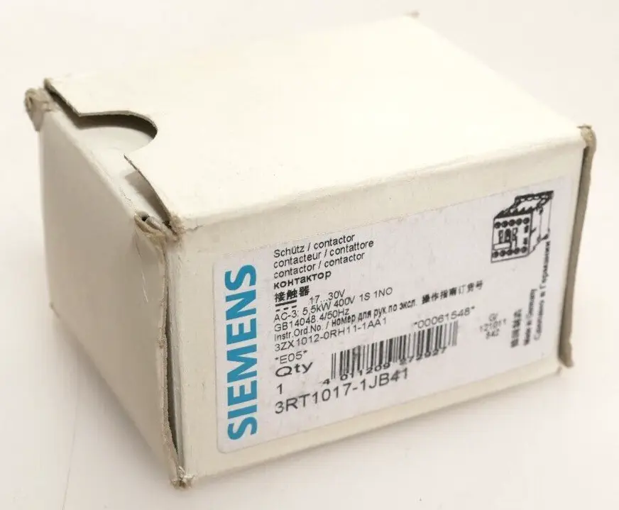 Produktfoto 1 von Siemens Schütz 3RT1 017-1JB41 | E:05 | 3RT1017-1JB41