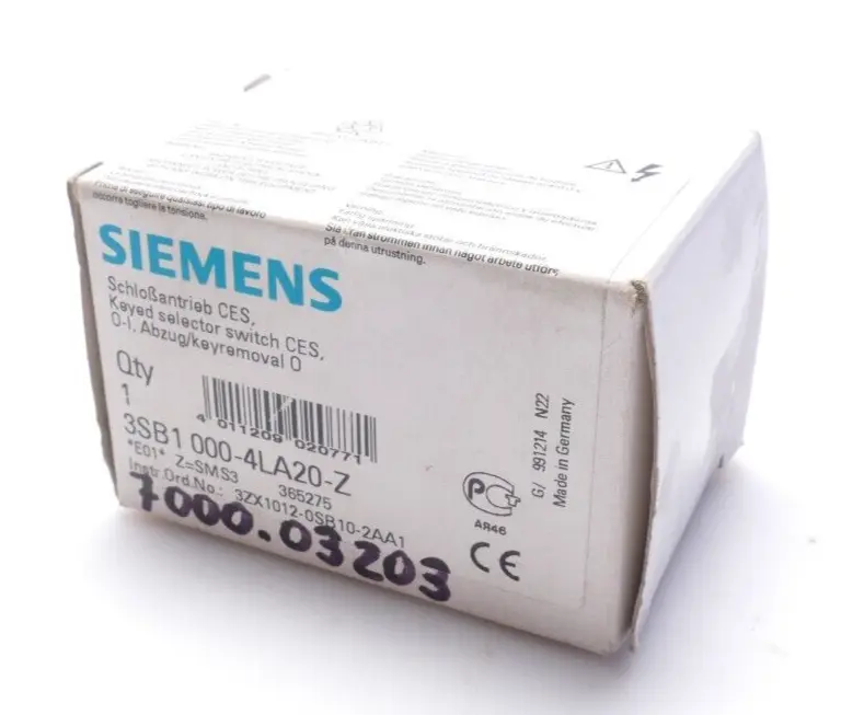 Produktfoto 1 von Siemens Schlossantrieb CES | 3SB1 000-4LA20-Z | Z=SMS3 | 3SB1000-4LA20-Z