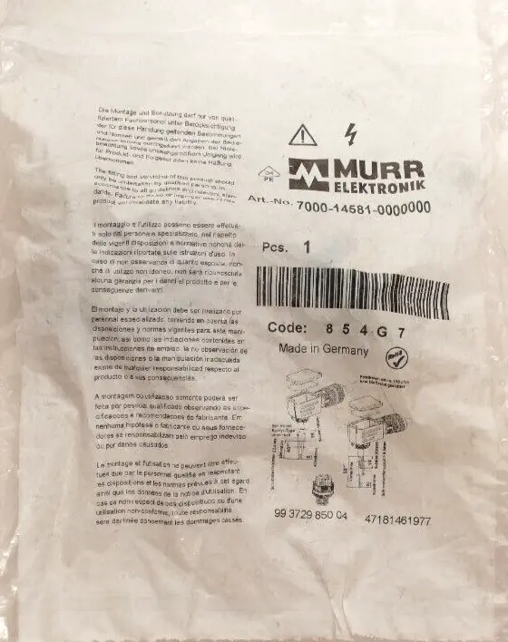 Produktfoto 1 von Murr Elektronik M12 St. 90° D-kod. Schraubklemmanschluss | 7000-14581-0000000
