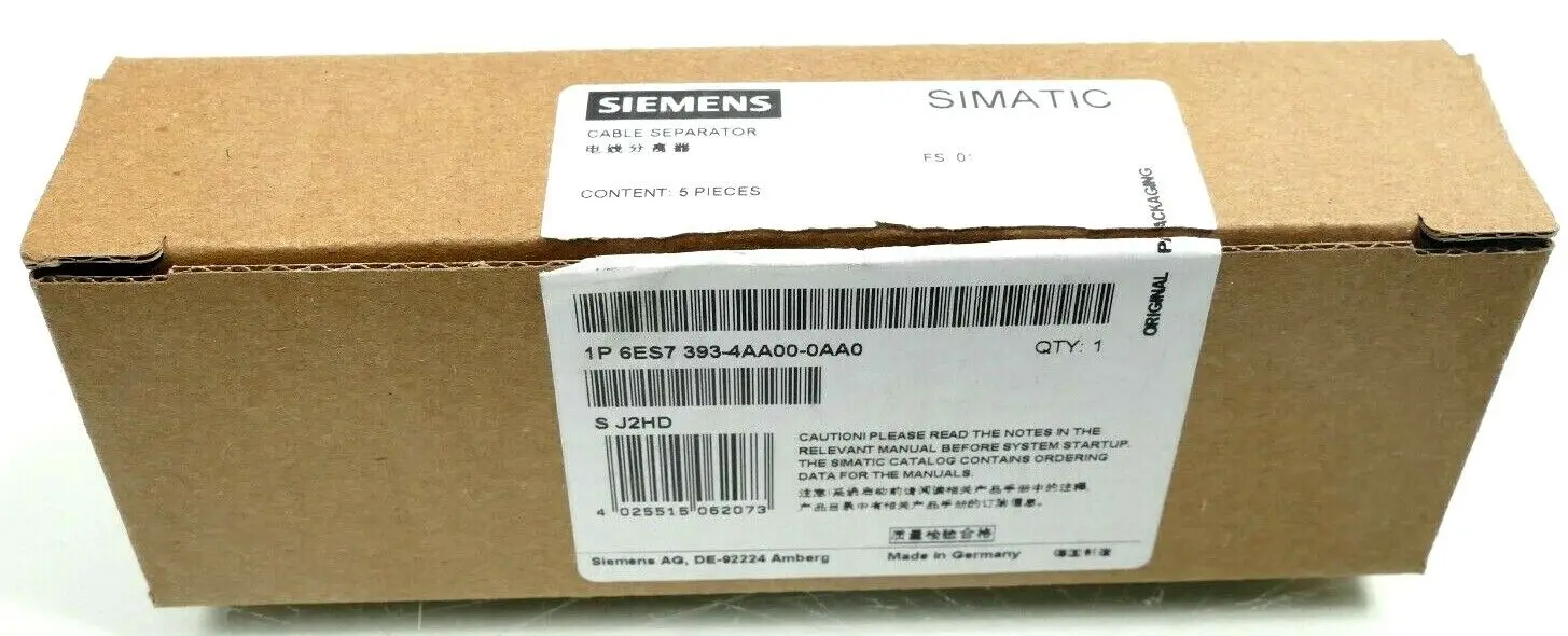 Produktfoto 1 von 5x Siemens SIMATIC Cable Separator | FS:01 | 6ES7393-4AA00-0AA0