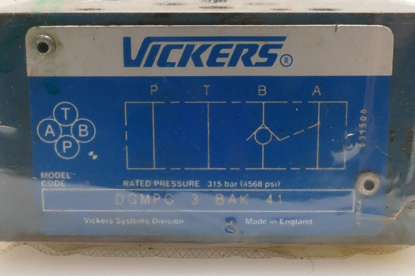 Produktfoto 1 von Vickers Rückschlagventil DGMPC 3 BAK 41