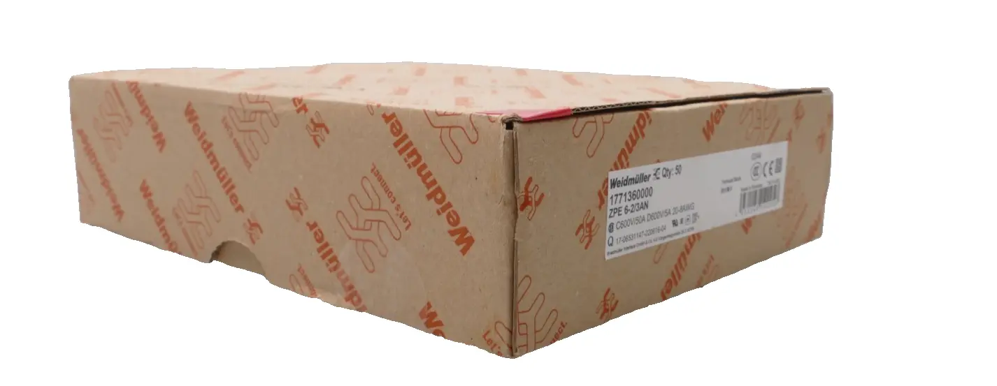 Produktfoto 1 von 38x Weidmüller PE-Klemme ZPE 6-2/3AN | 1771360000