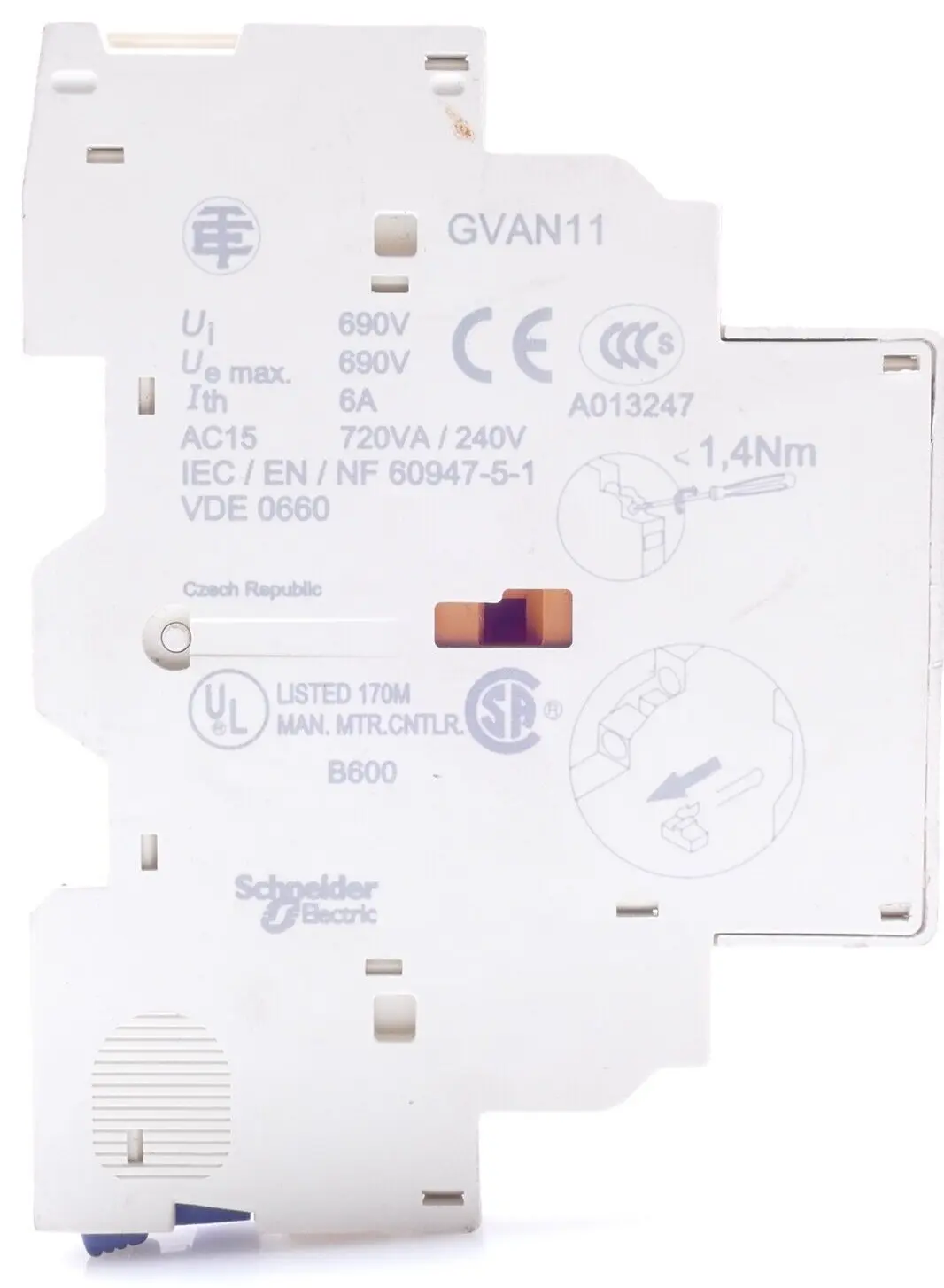 Produktfoto 1 von 3x Electric Schneider Hilfsschalter | GVAN11
