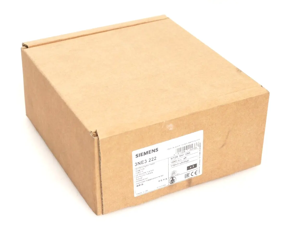 Produktfoto 1 von 3x Siemens Sitor NH1 125A Sicherungseinsatz 3NE3 222 | 3NE3222