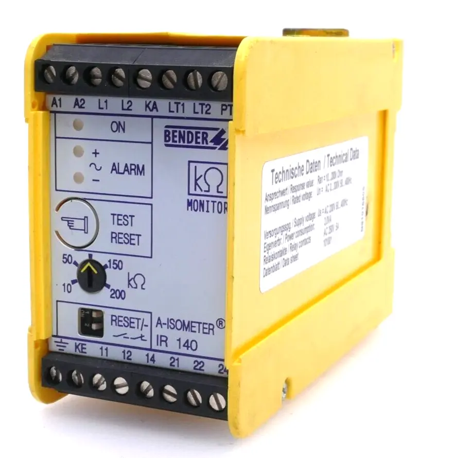 Produktfoto 1 von Bender Isolationsüberwachungsgerät IR140Y-4 | D129 V2.32 | B91016505