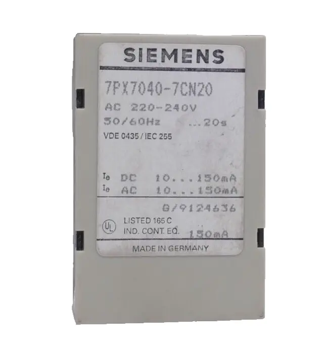 Produktfoto 1 von Siemens Zweidraht-Zeitrelais 7PX 7040-7CN20 | 7PX7040-7CN20
