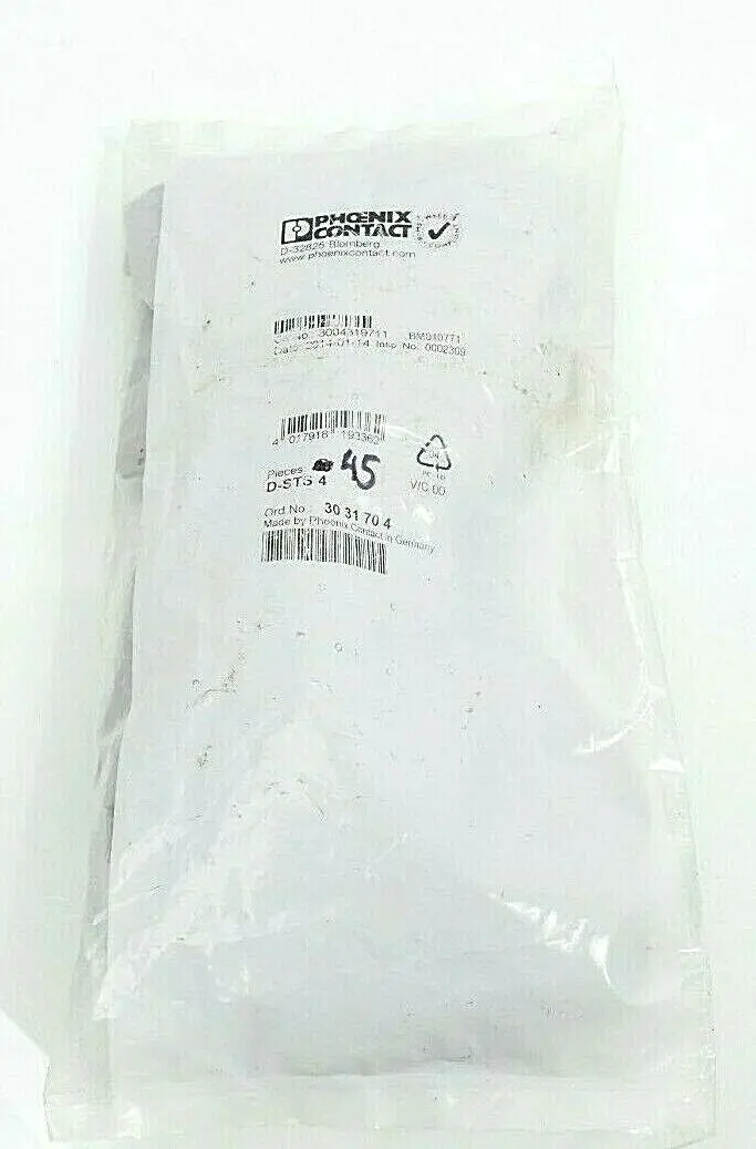 Produktfoto 1 von 45x Phoenix Contact  Abschlussdeckel 30 31 70 4 | D-STS 4 | 3031704